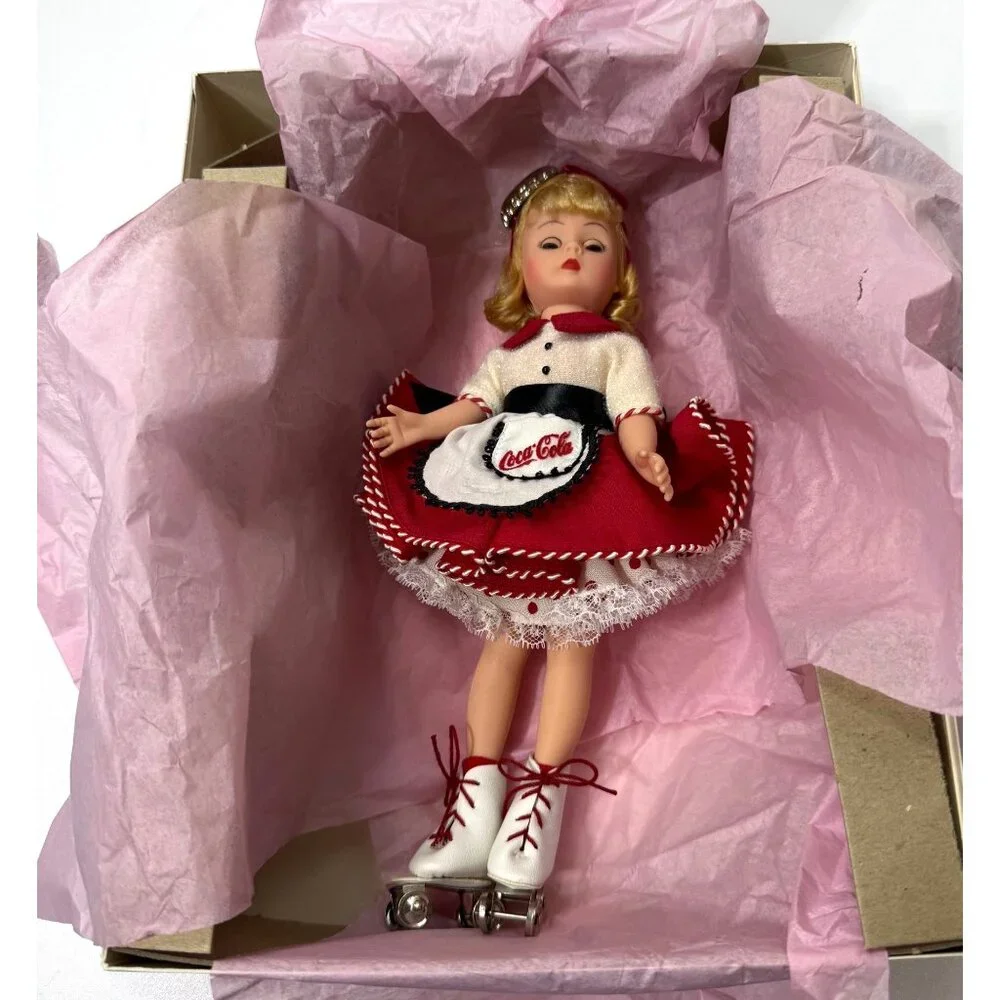 Madame Alexander Coca Cola Carhop 10” Doll 17400  Blonde Hair Blue Eyes With Box